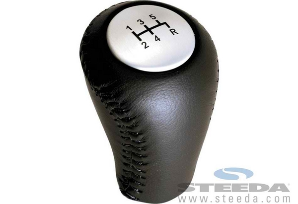 Ford Racing Mustang Leather Shifter Knob - 5 Speed (79-04)